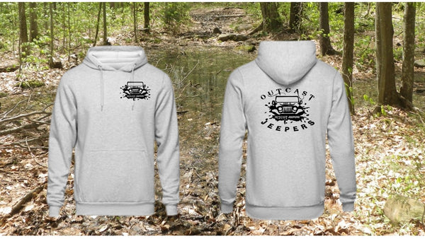 Outcast Jeepers Front and Back Print Logo Hoodie