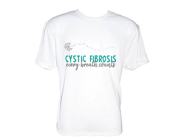 Cystic Fibrosis Fundraising Flower Unisex T-Shirt - CF Fundraising