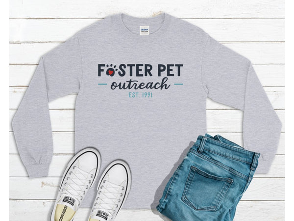Foster Pet Outreach Logo Crewneck Sweatshirt