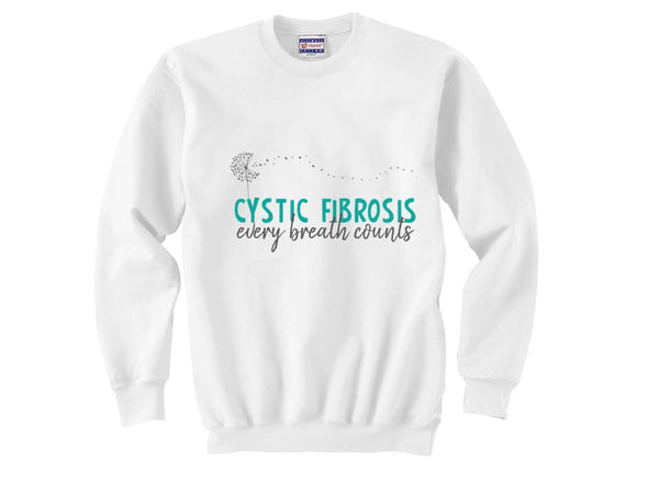 Cystic Fibrosis Fundraising Flower Unisex Sweatshirt - CF Fundraising