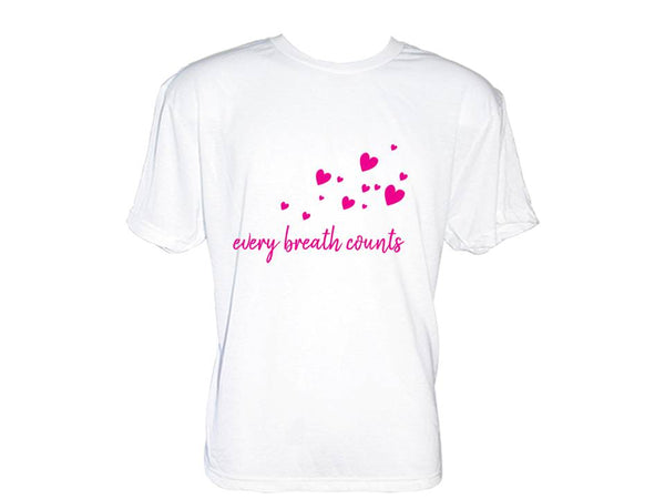 Cystic Fibrosis Fundraising Hearts Unisex T-Shirt - CF Fundraising