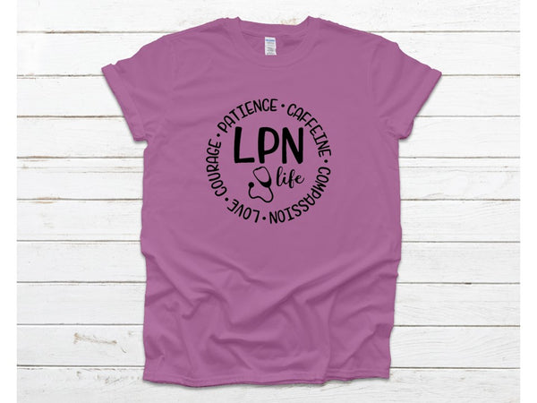 LPN Life Patience Caffeine - Capitol Nursing School Unisex T-Shirts